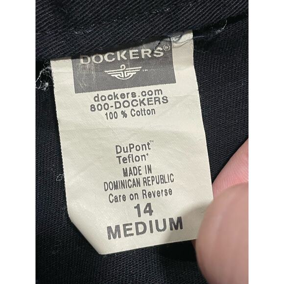 Dockers Pants Womens Sz 14 Medium Flat Front Chinos Straight Fit Blue 254504559 - Picture 7 of 11